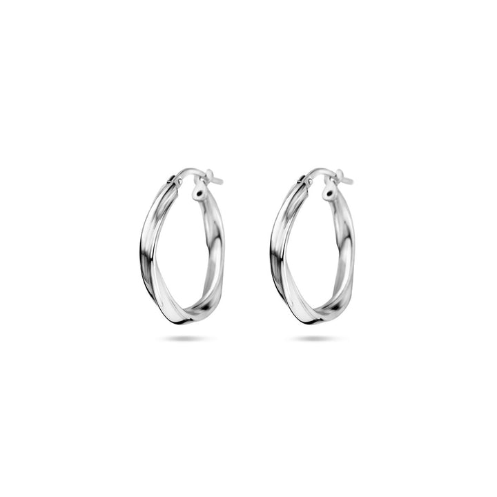 oorringen gedraaid 2,0 mm zilver gerhodineerd