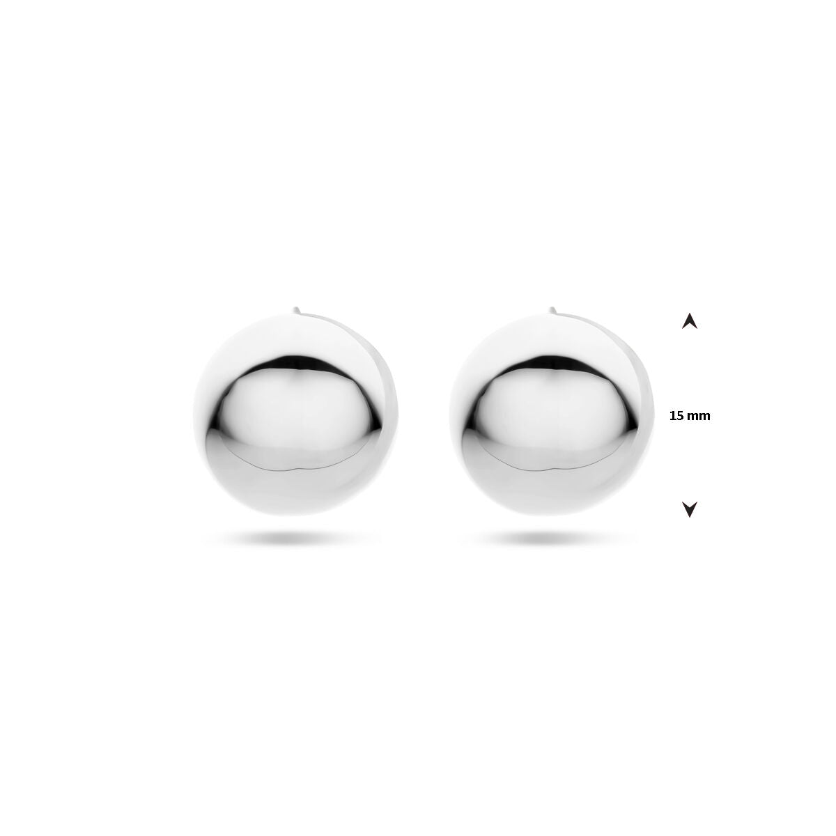 aros 15 mm plata rodiado