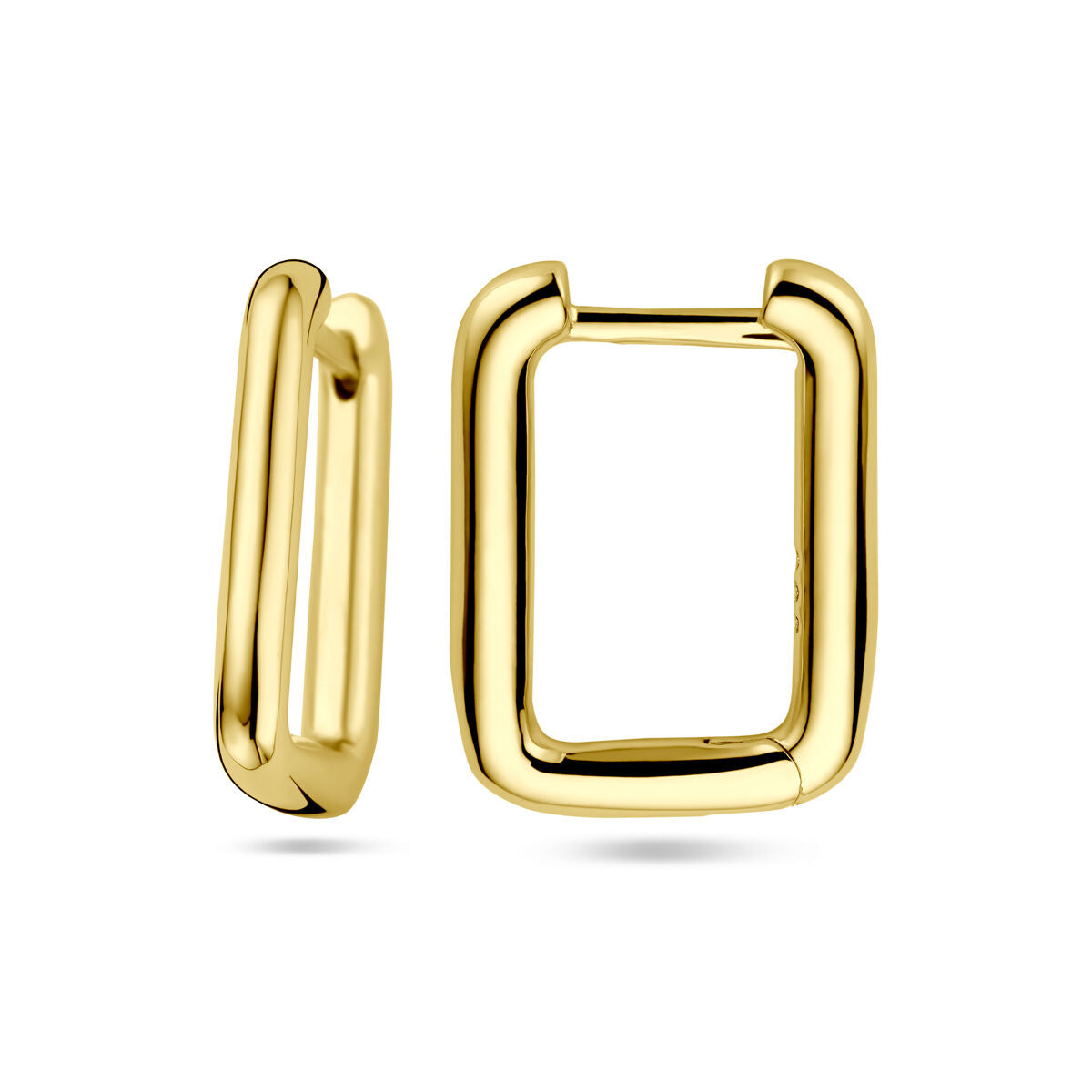 aros 1 micrón plata chapado en oro amarillo