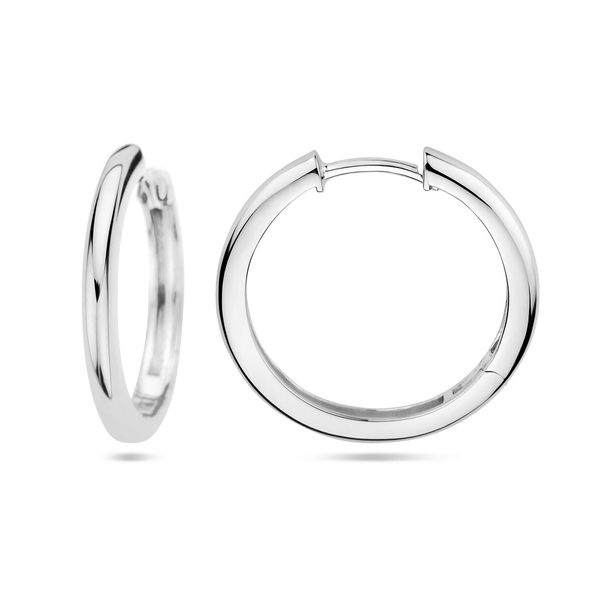 aros 2,5 mm medio redondo plata rodiado