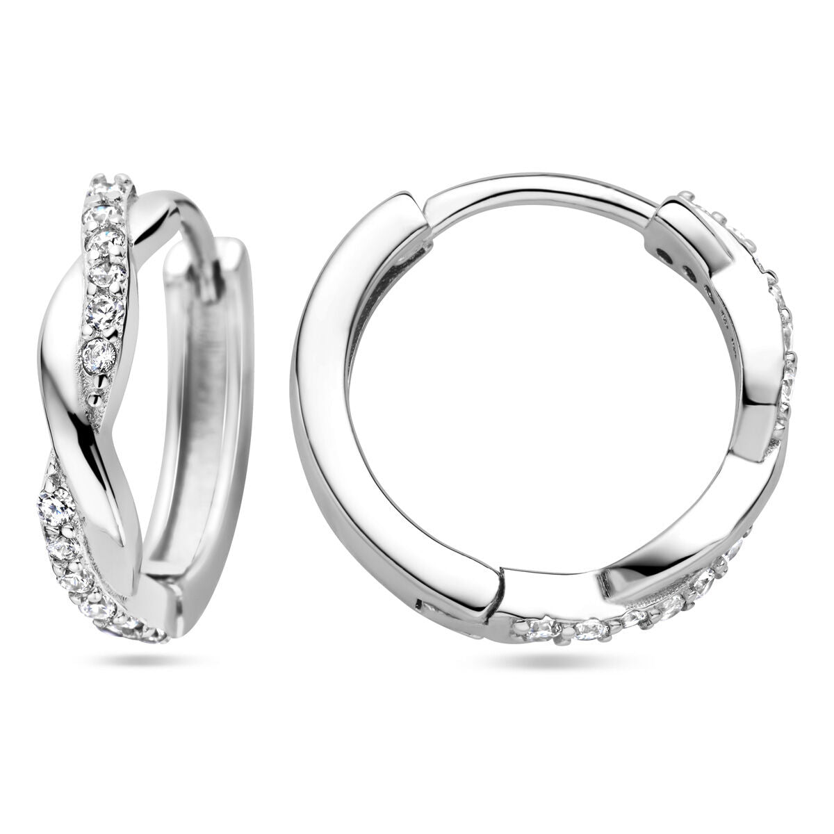 aros de circonita plata rodiada