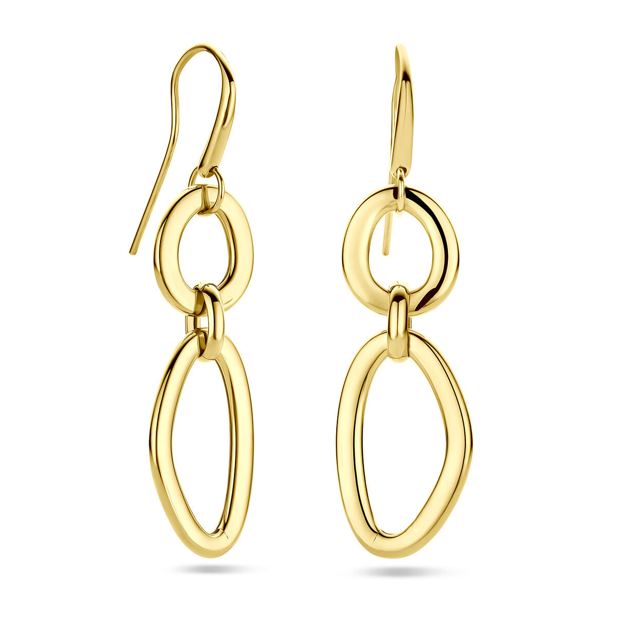 Pendientes de oro amarillo de 14k – diseño largo elegante