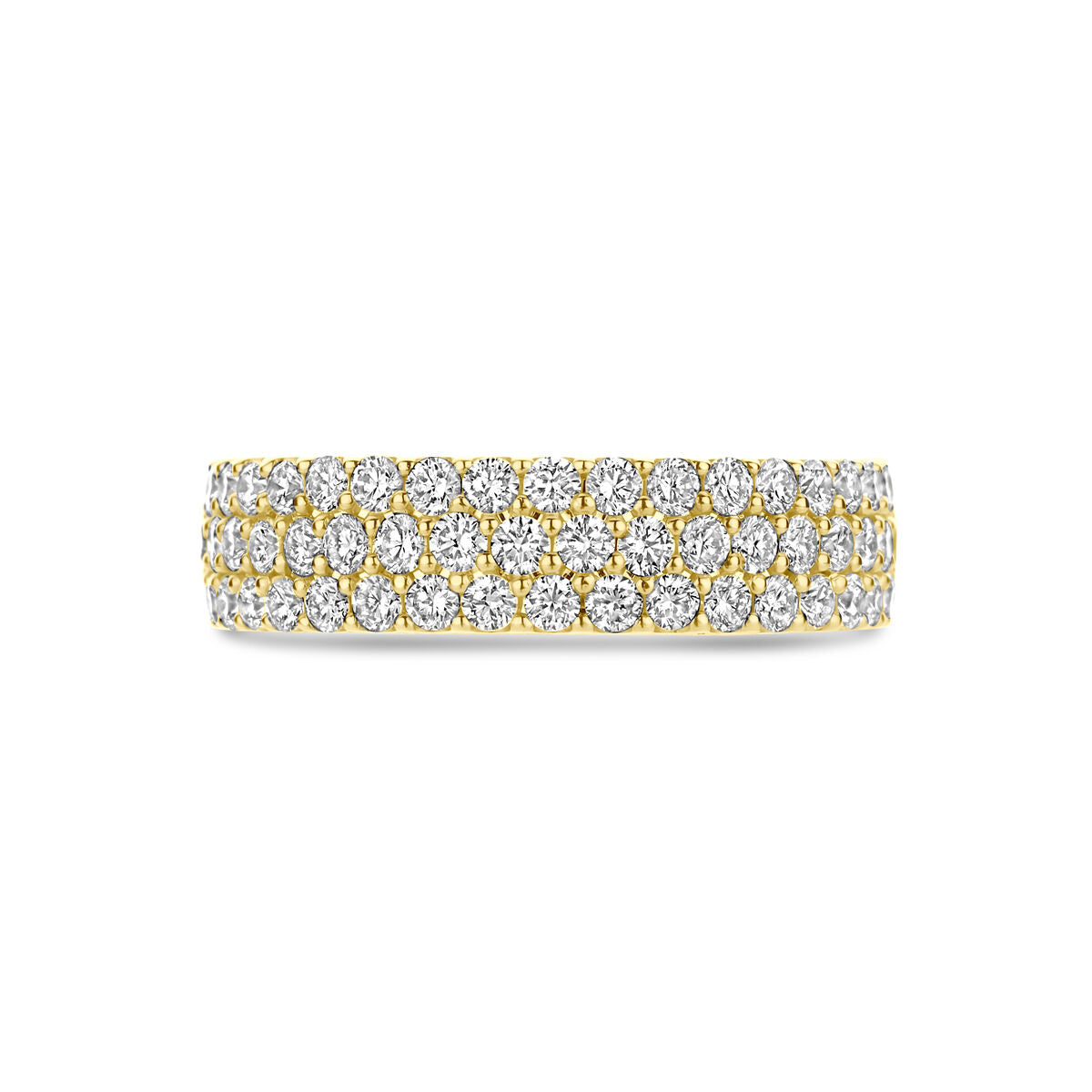 anillo diamante 1.13ct h si oro amarillo 14K