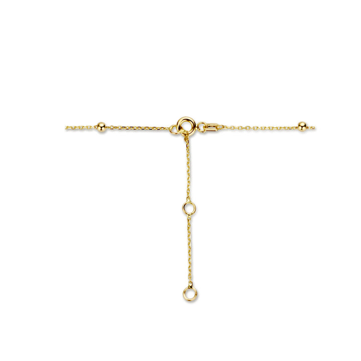 collier bolletjes 2,5 mm 40 - 42 - 44 cm 14K geelgoud