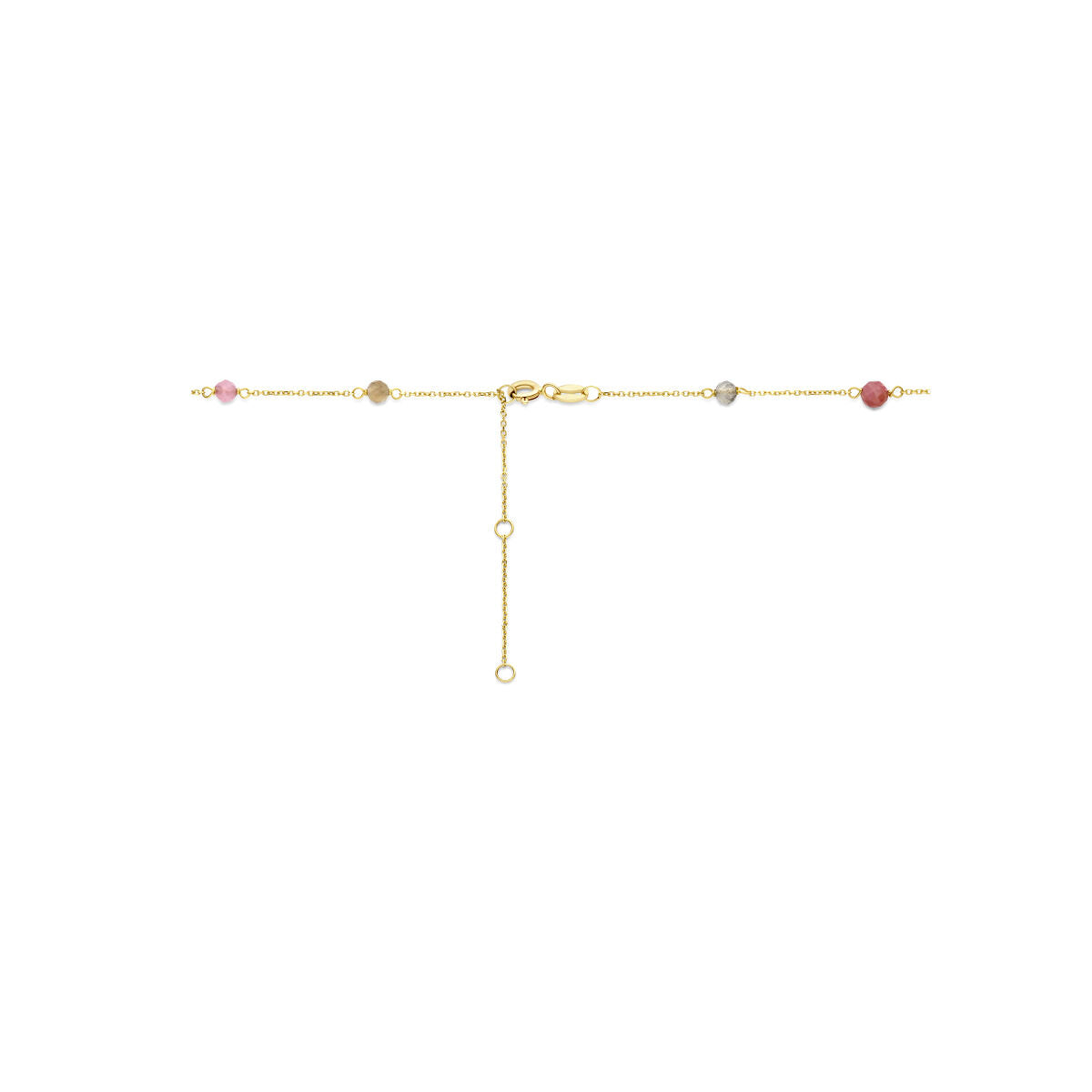 collar de turmalina 40 - 42 - 44 cm oro amarillo