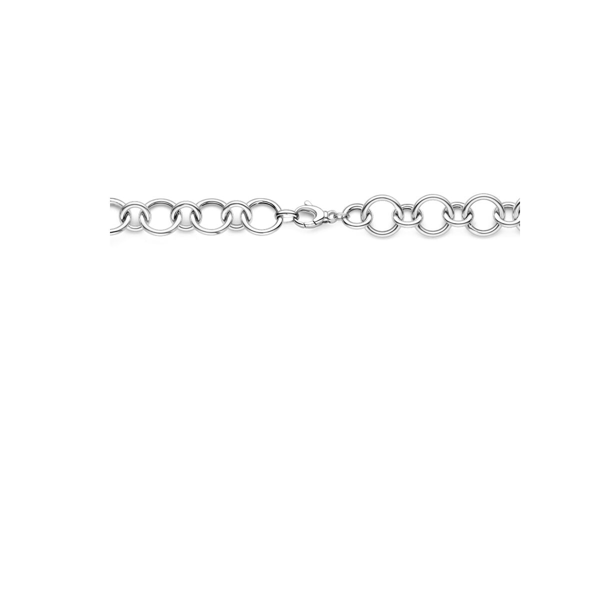 collar 17 mm 46 cm plata rodiado