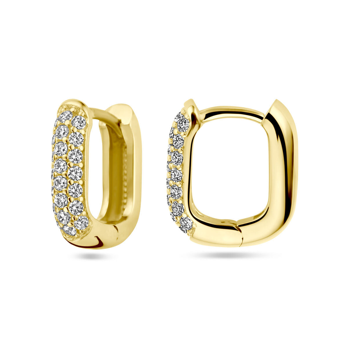 aros con diamante 0.36ct (2x 0.18ct) h si oro amarillo 14K