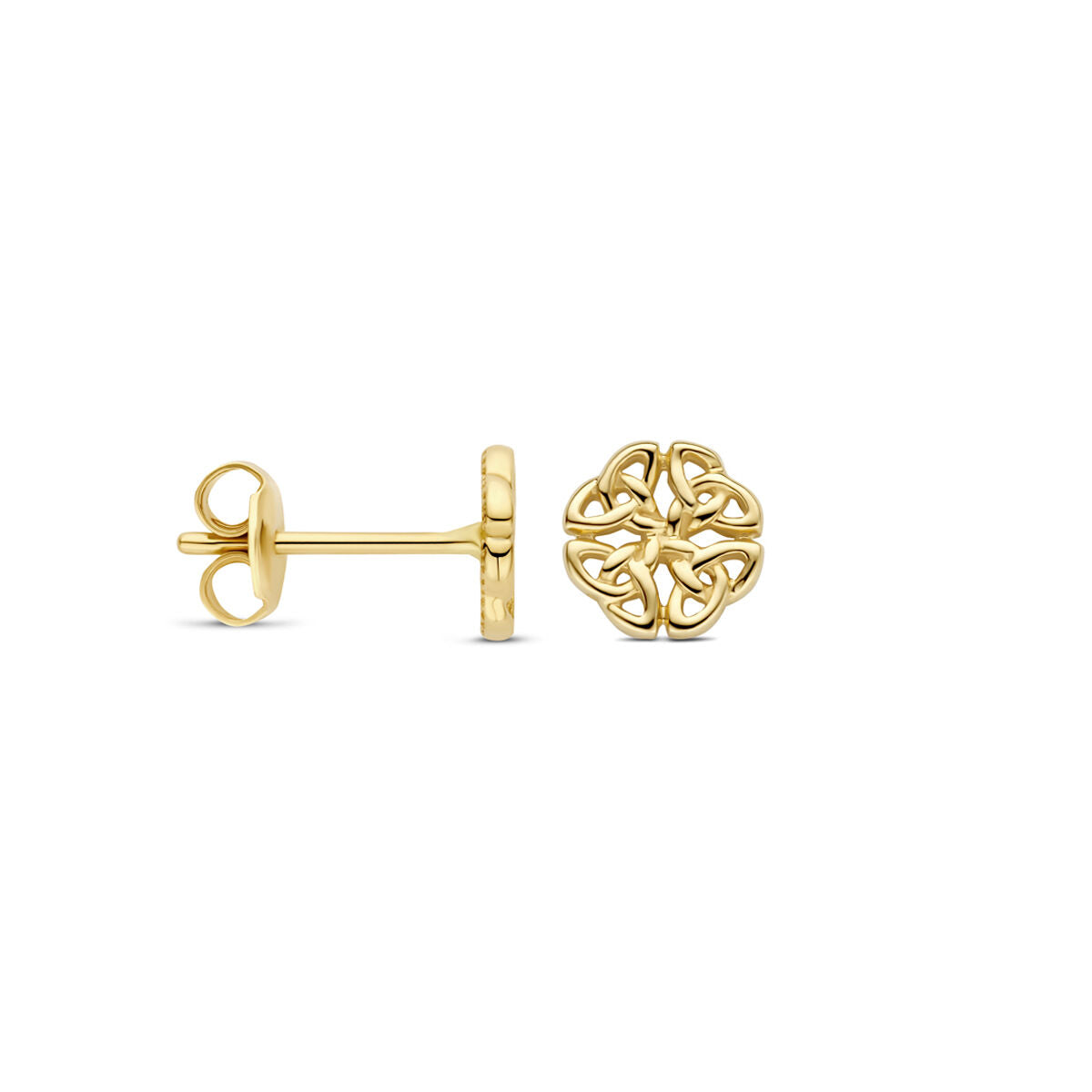 pendientes de botón 7 mm oro amarillo