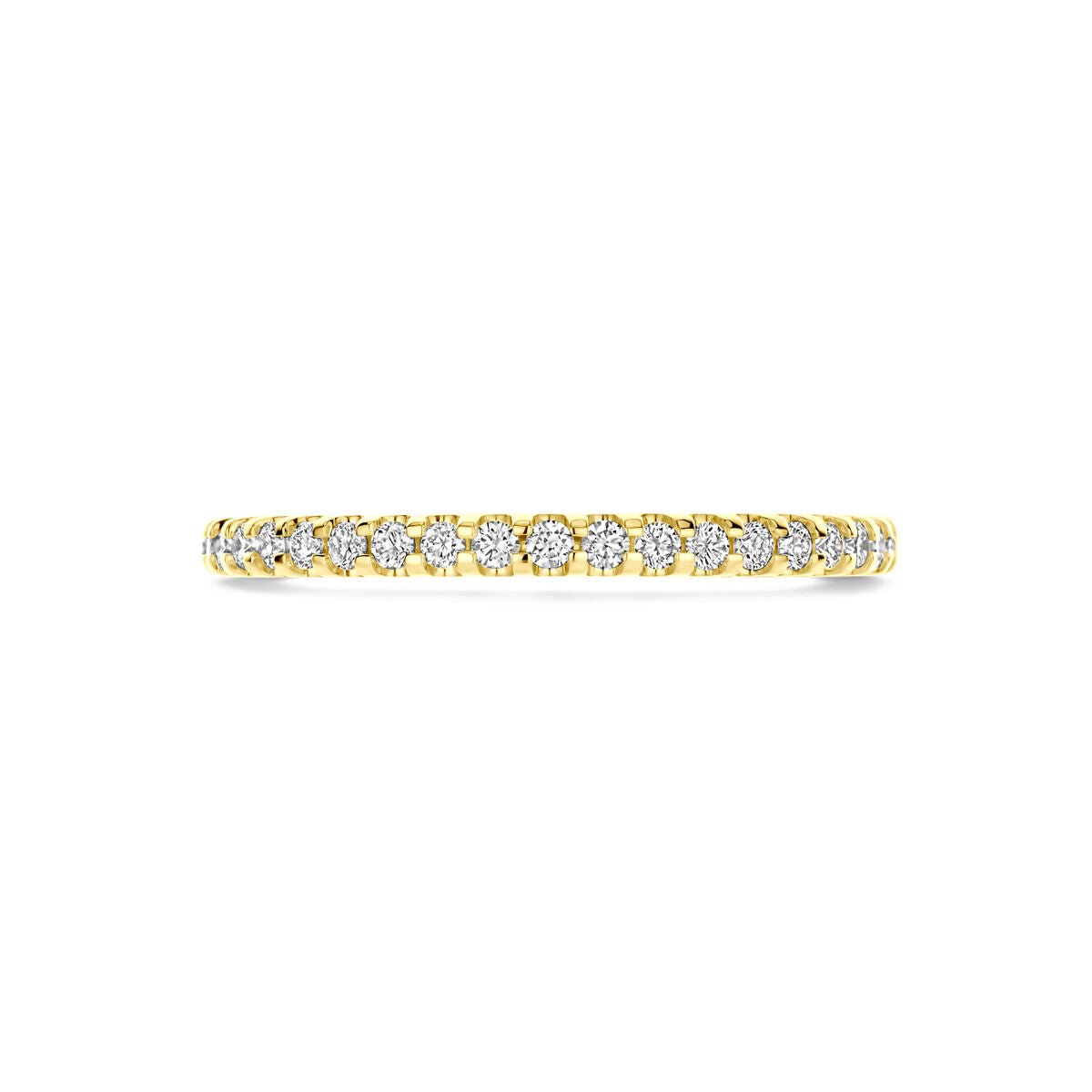 anillo de diamante cultivado en laboratorio 0.25ct h si oro amarillo 14K