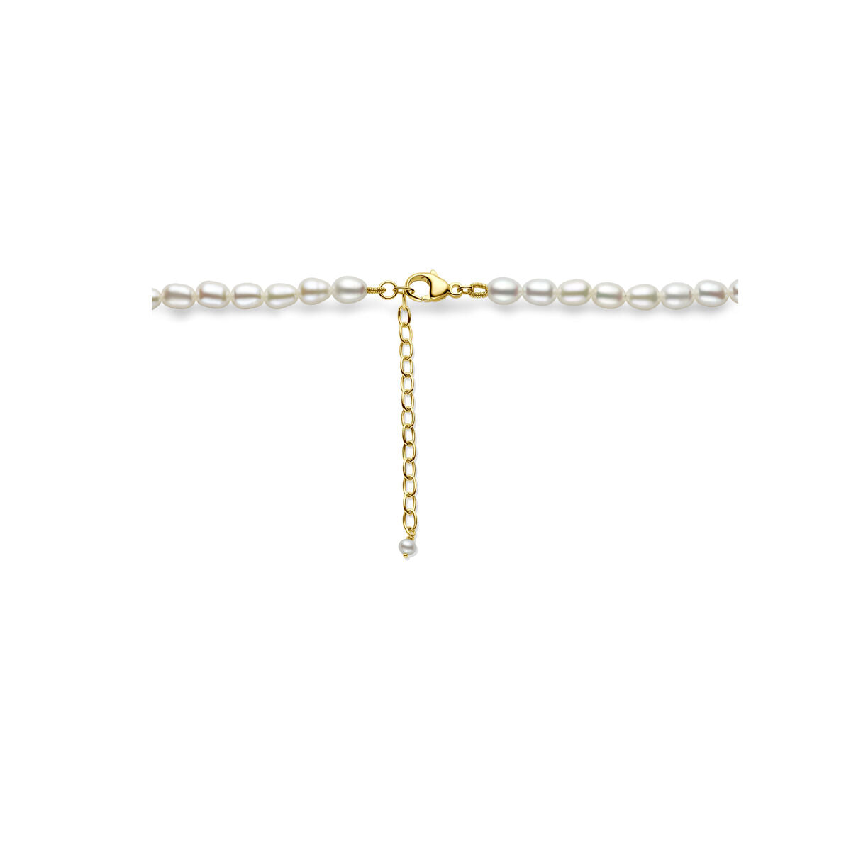 Collar de mujer de oro con perlas 14K
