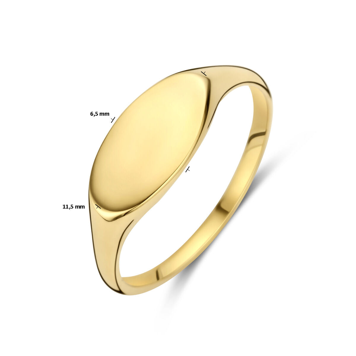 anillo de grabado 14K oro amarillo