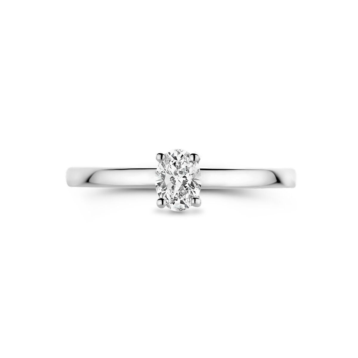 anillo de platino diamante 0.30ct g vsi platino
