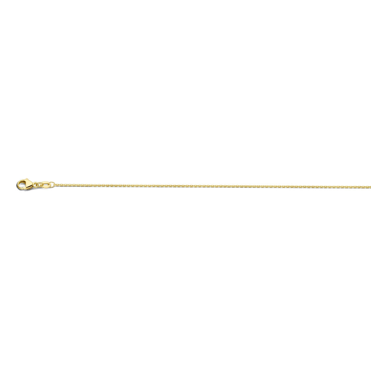 collar ancla diamantado 1,1 mm 41 - 43 - 45 cm 18K oro amarillo