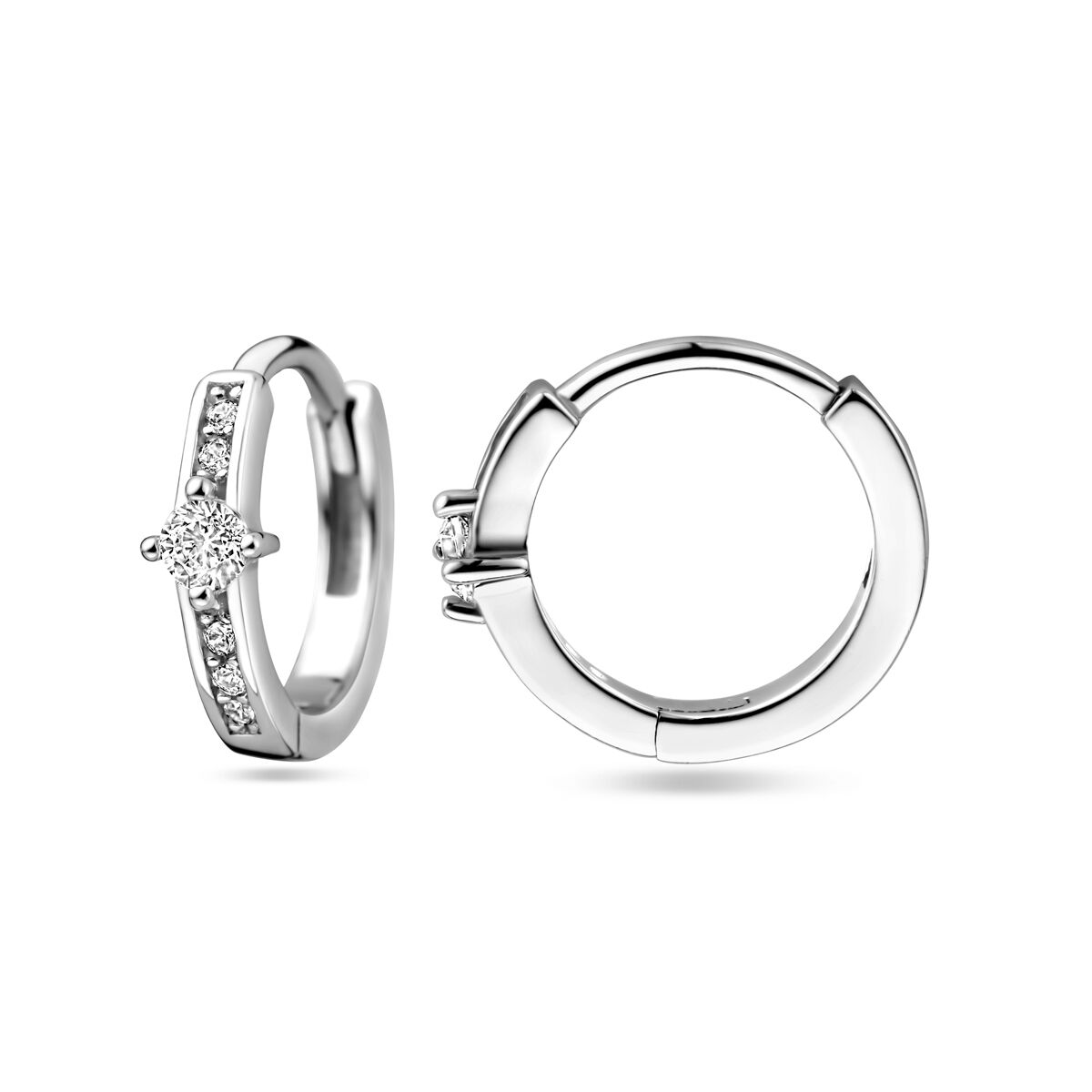aros de circonita plata rodiada