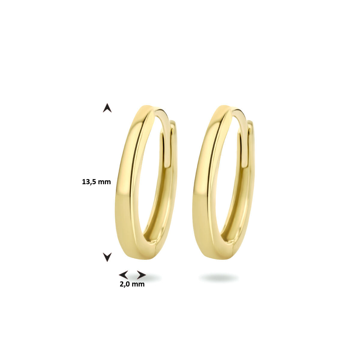 aros 14K oro amarillo
