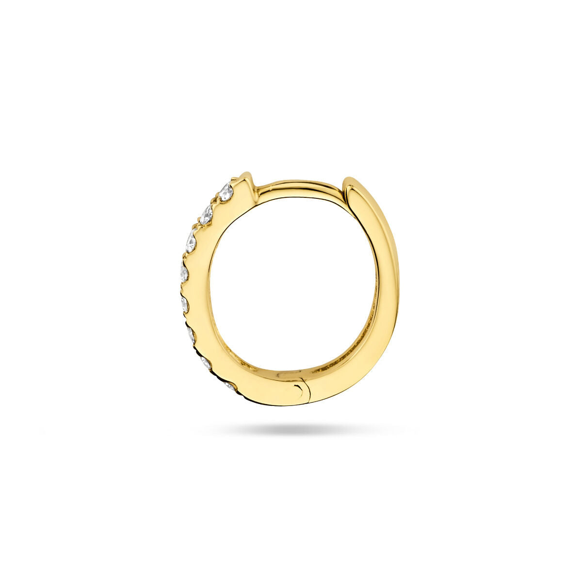 aro de diamante 0.075ct g si por pieza oro amarillo 14K