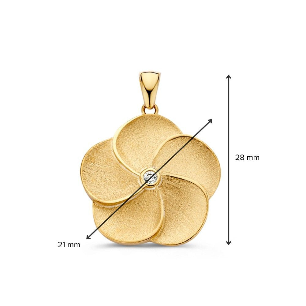 Elegante Colgante de Oro con Circonitas – Atemporal y Sutil