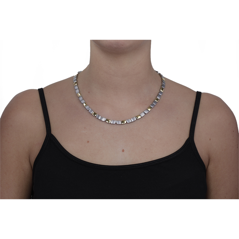 Collar Bicolor de Titanio 08003-02
