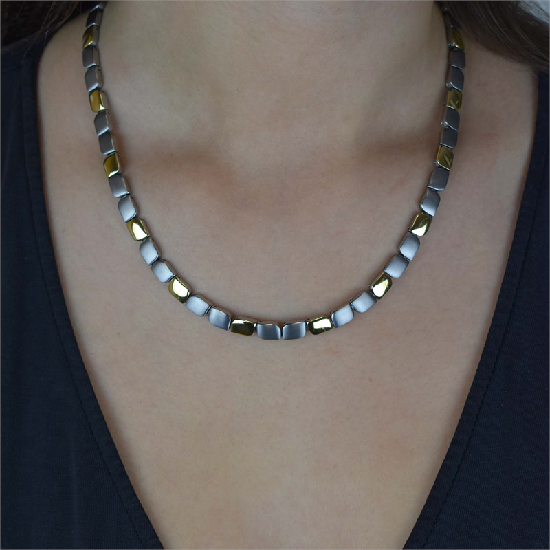 Collar Bicolor de Titanio 08003-02