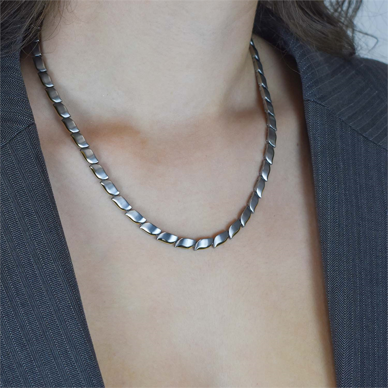 Collar Bicolor de Titanio 08038-02
