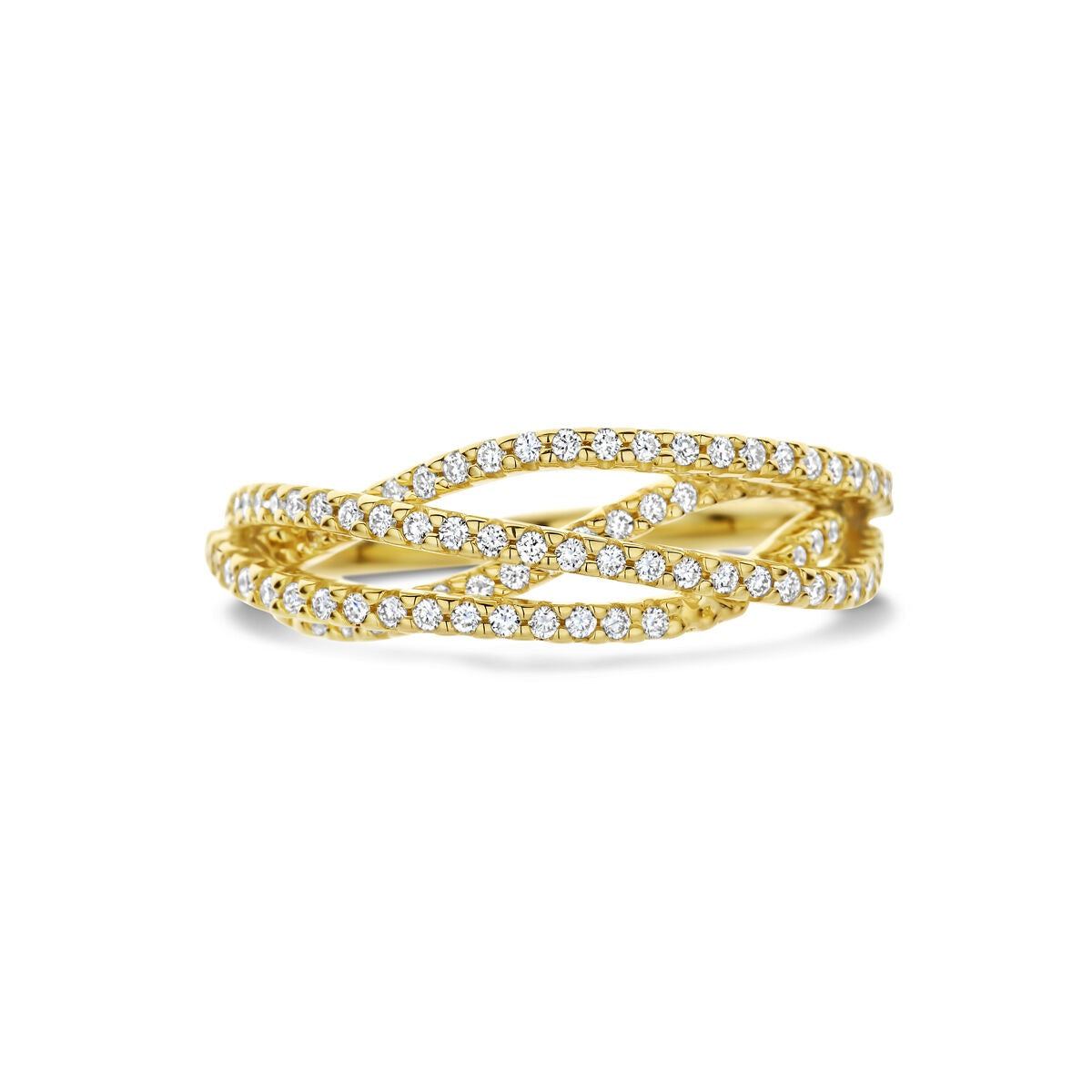 Anillo de mujer en oro con diamante – 14k oro amarillo