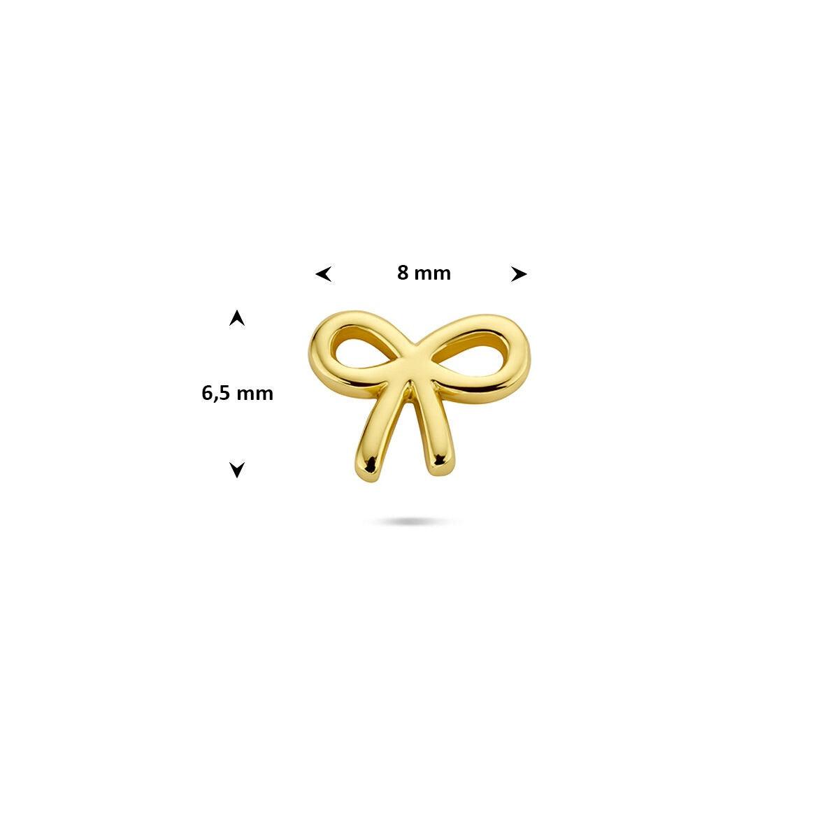 Piercing de lazo plano chapado en oro - plata 925