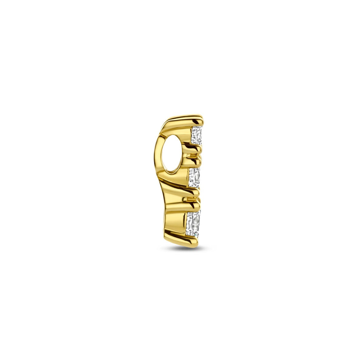 Colgante de oro con diamante cultivado en laboratorio – 14k oro amarillo
