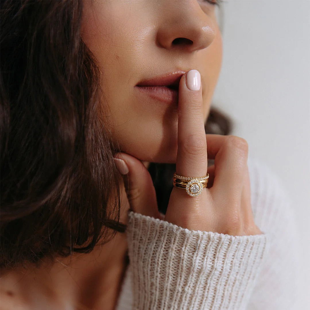 Anillo Emma 0,75 crt. oro amarillo