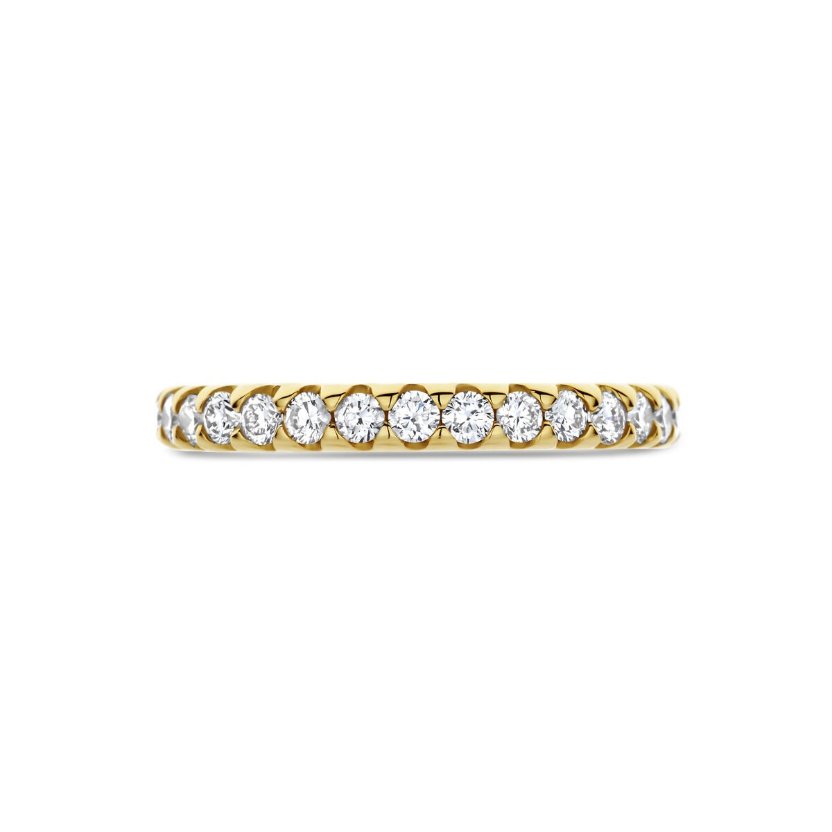 Anillo de mujer en oro amarillo con diamante cultivado en laboratorio – 14k oro amarillo