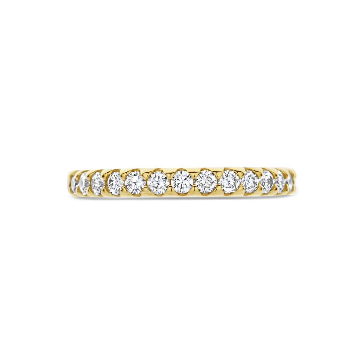 Anillo de mujer en oro con diamante cultivado en laboratorio - 14k oro amarillo