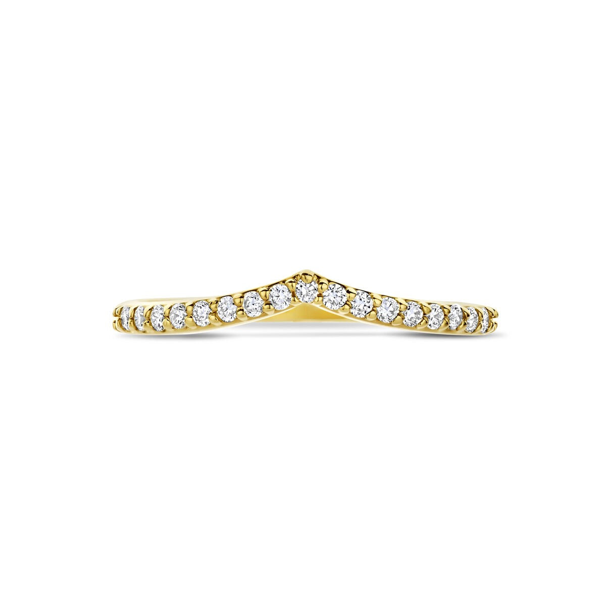 Anillo de oro amarillo de 14k con diamante cultivado en laboratorio