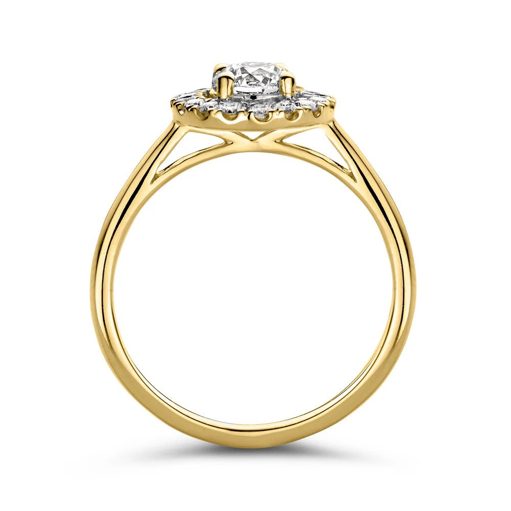 Ring Emma 0,75 crt. geelgoud