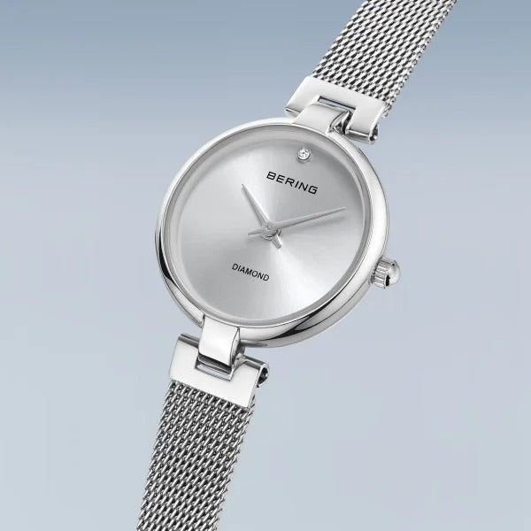 Reloj de mujer Bering – Classic, plata pulida