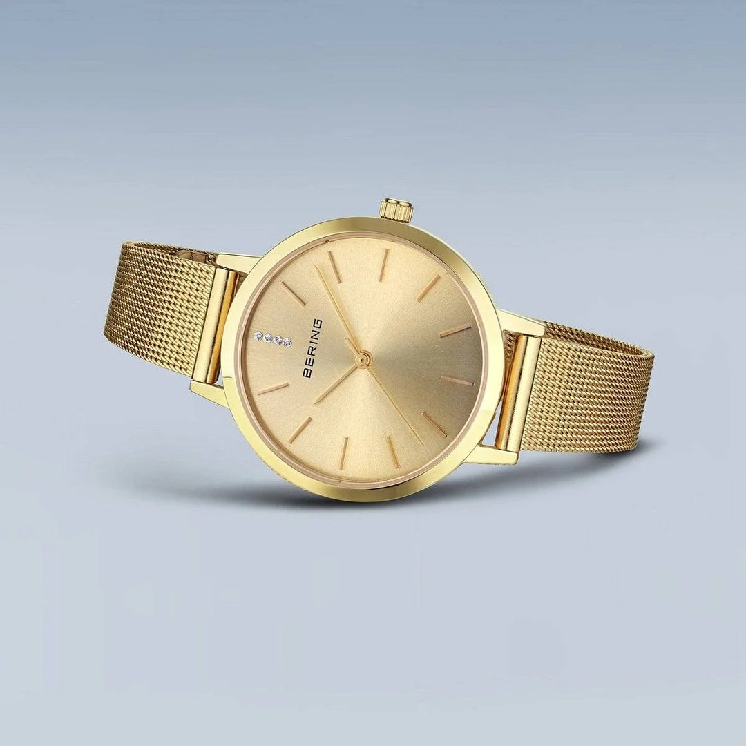 reloj de mujer esfera dorada 13434-333