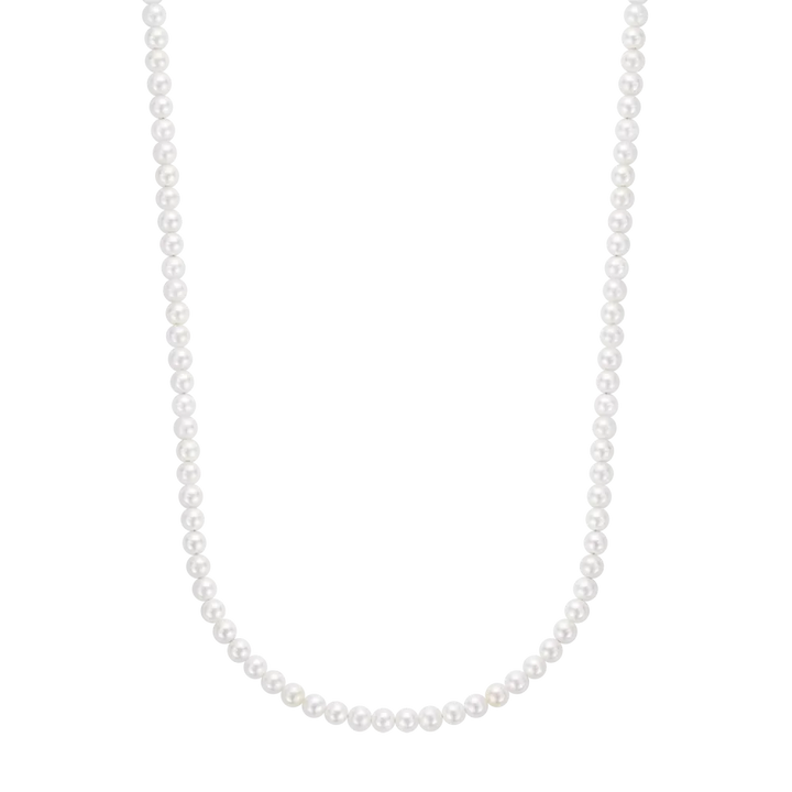 Collar Perla Gema Oro 4mm (38cm)