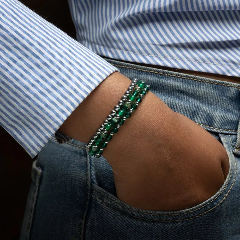 Mix Green Morning Glam Rocas Plata
