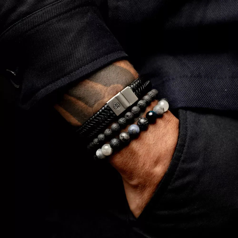 Full Metal Herringbone Negro Mate