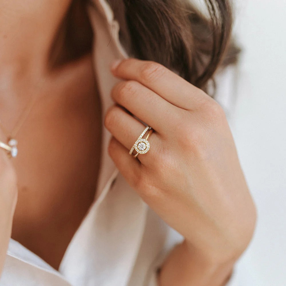 Anillo Emma 0,75 crt. oro amarillo