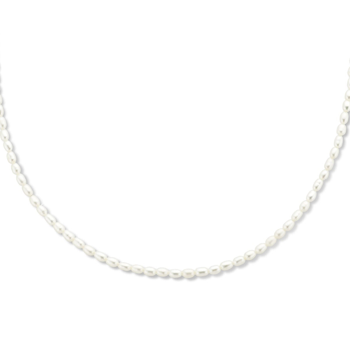Collar de plata dorada con perlas de agua dulce, combinación elegante de color dorado y brillo de perla.
