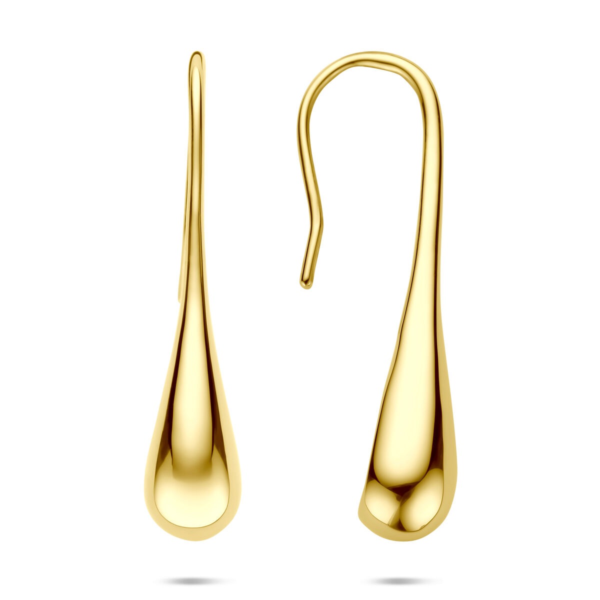 Pendientes chapados en oro de plata – 925 plata