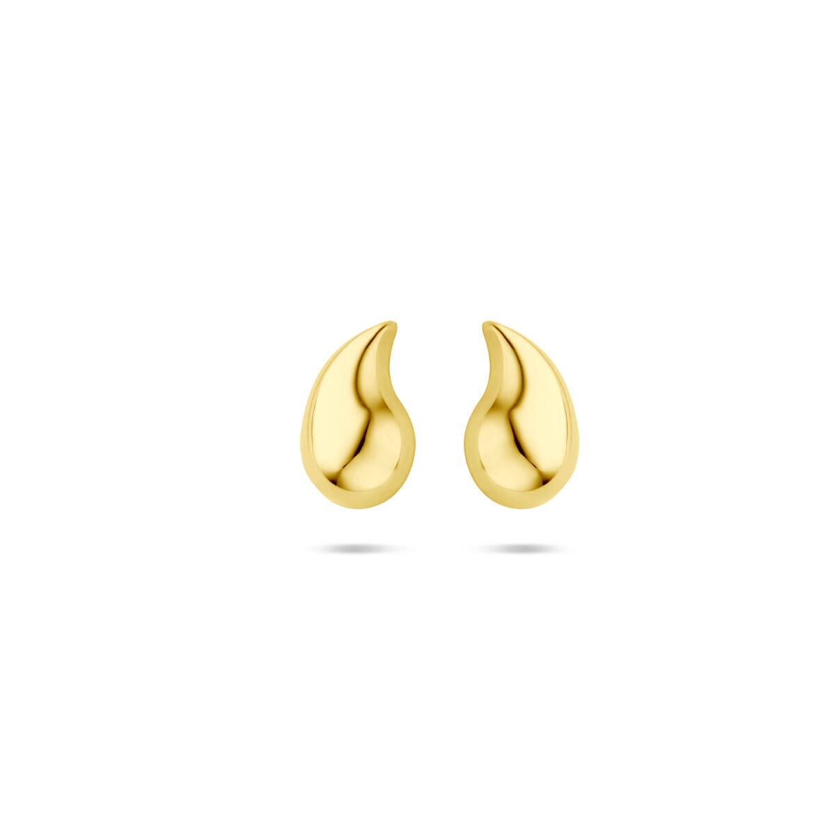 Pendientes de gota en oro de 14k, con un tamaño de 8,5 mm.