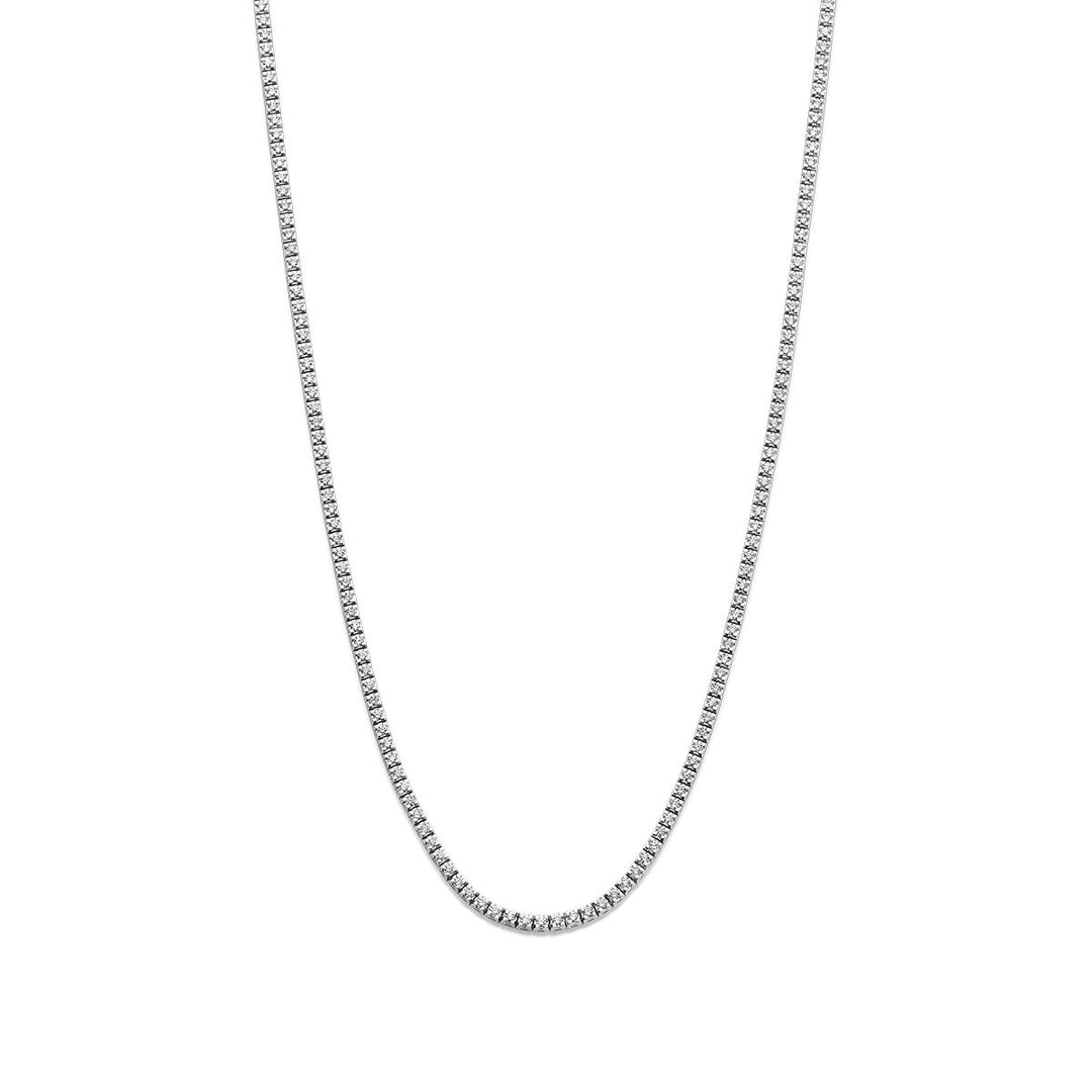 14k witgouden tenniscollier met diamanten – 2.00 ct