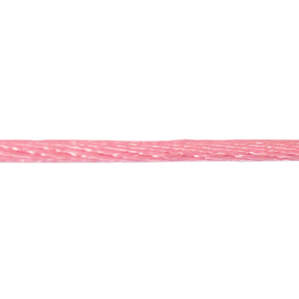 Cordón de satén rosa de 38 cm para pulsera de nudos.