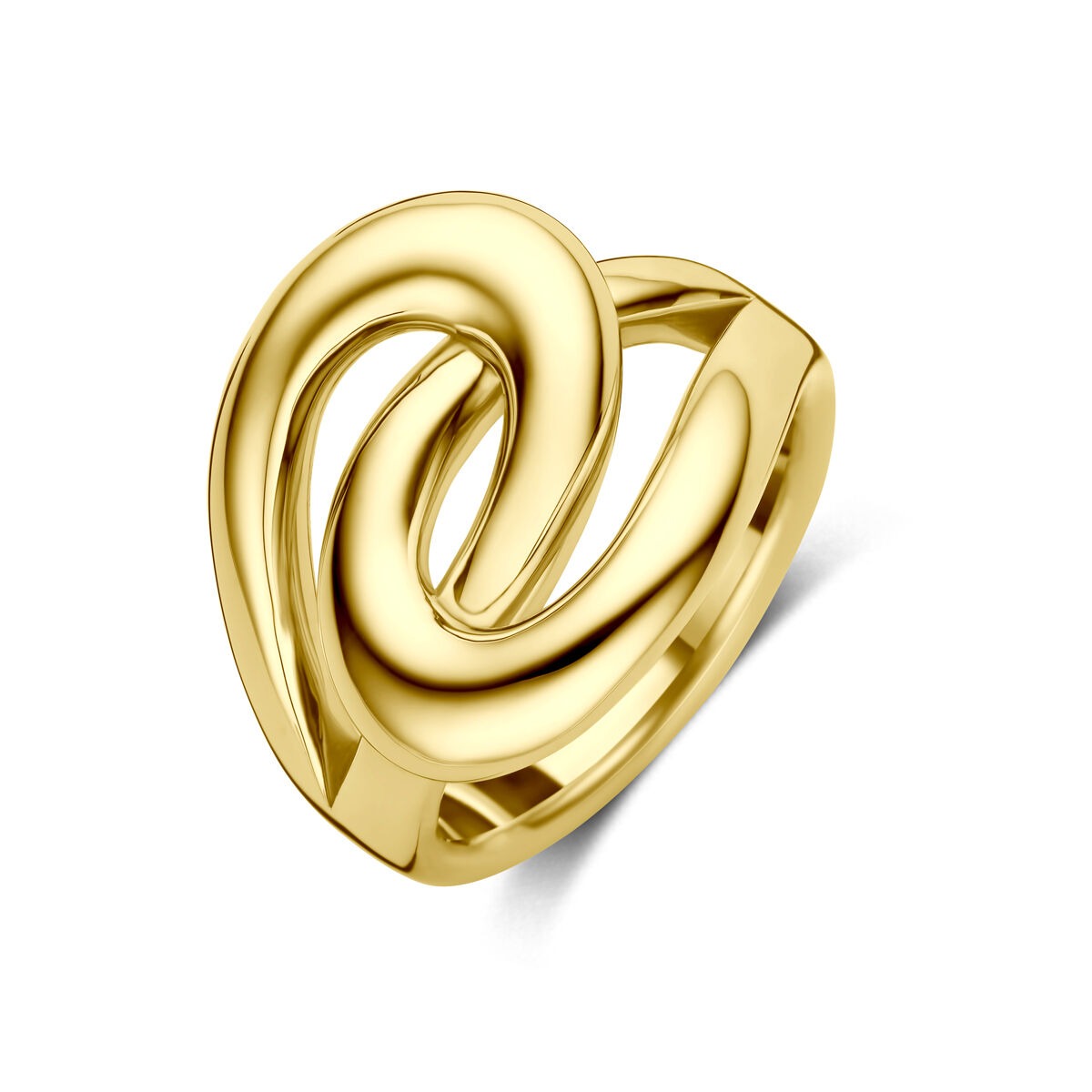anillo de mujer de oro amarillo de 14k