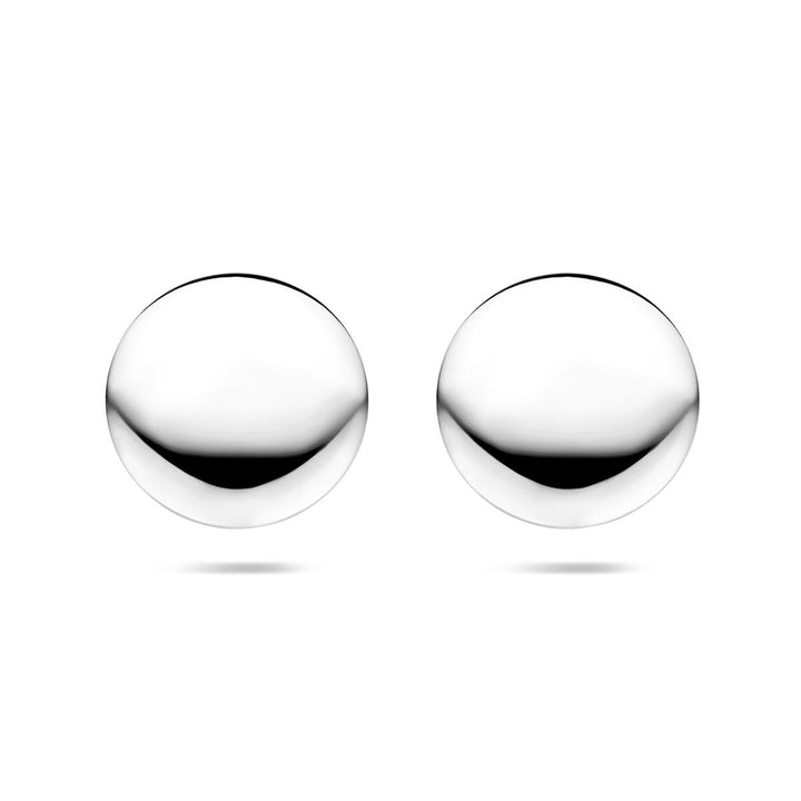 Zilveren oorknopjes rond – gerhodineerd 925 zilver