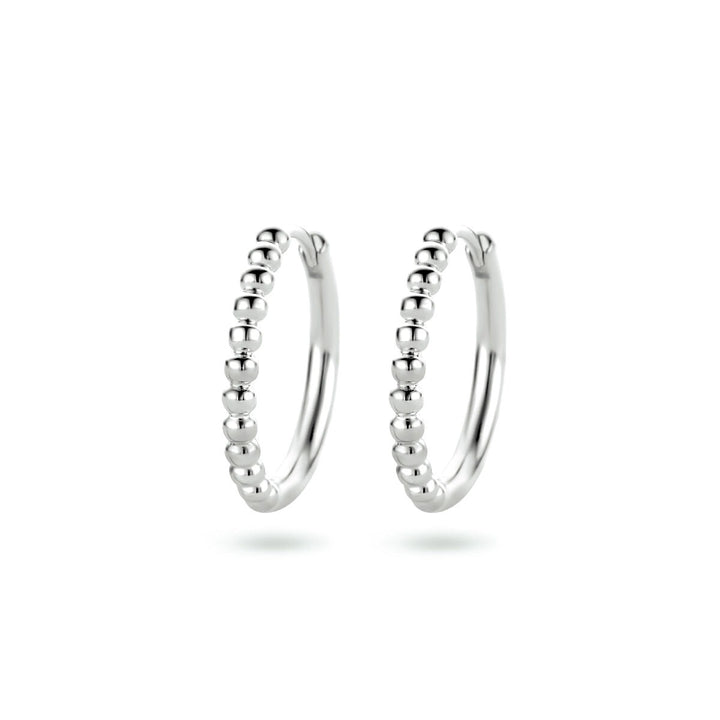aros de plata rodiado