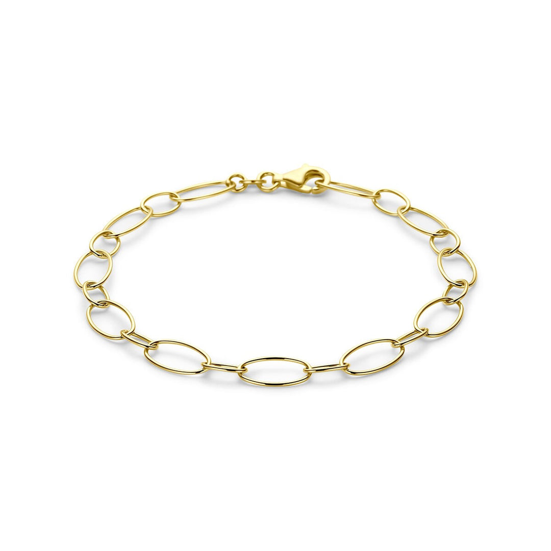 14k Geelgouden anker armband