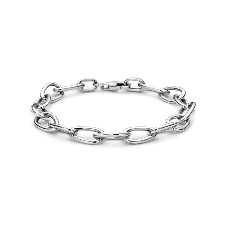 Gerhodineerde 925 zilveren ankerarmband