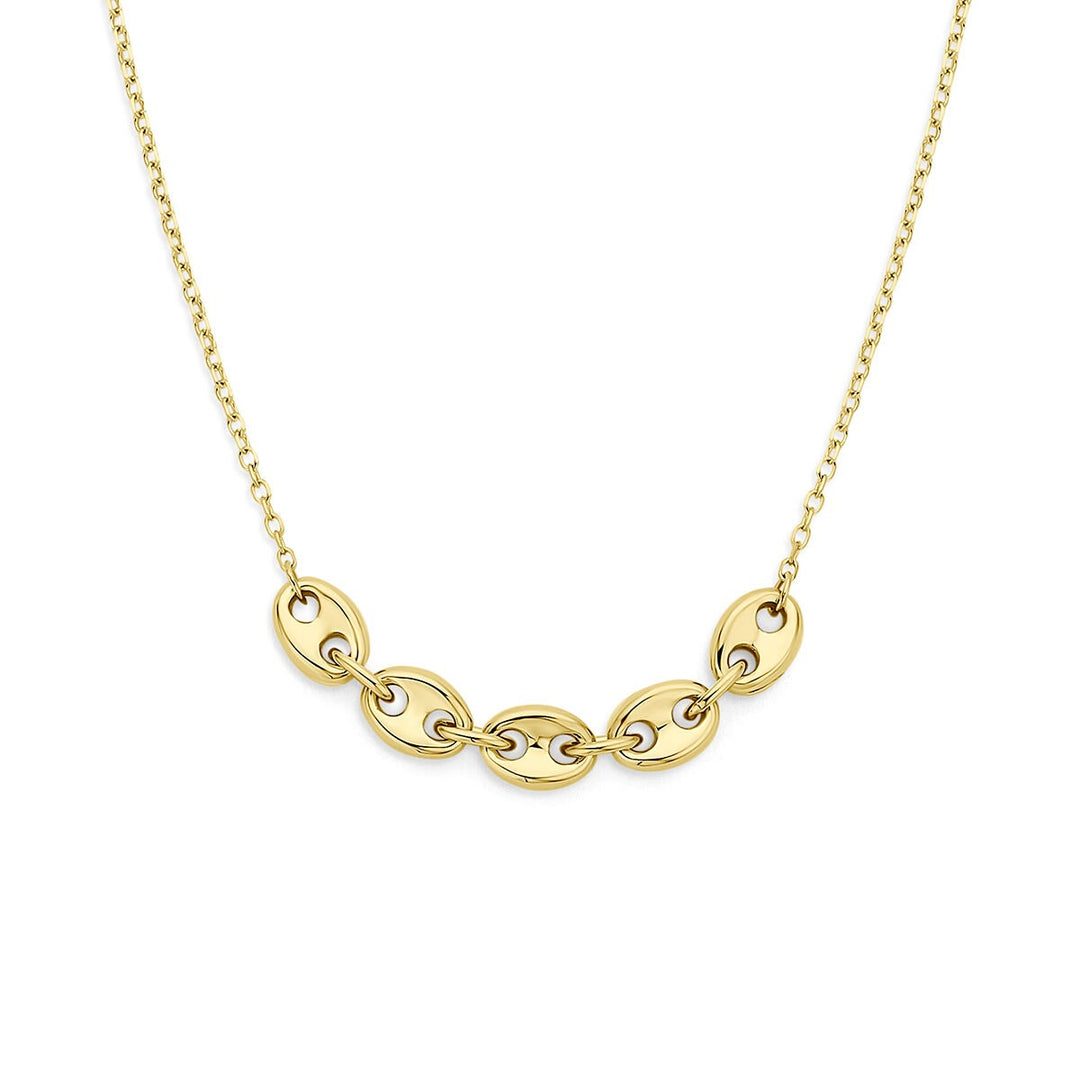 14k Geelgouden koffieboon ketting