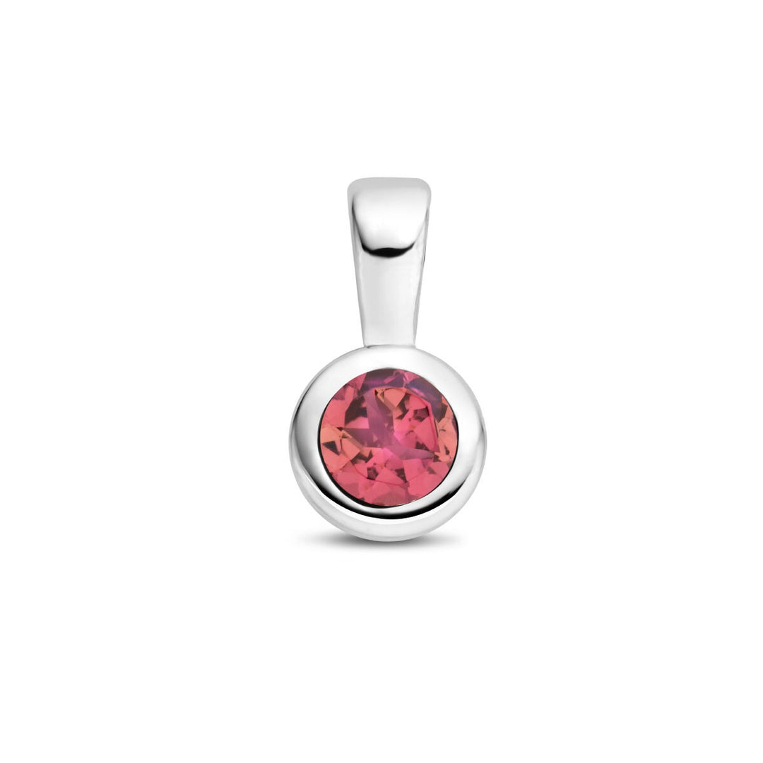 hanger met geboortesteen zilver gerhodineerd